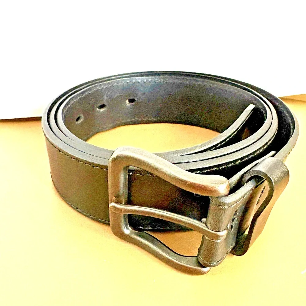 Goodfellow black faux leather men's belt - Size 44 (XL)